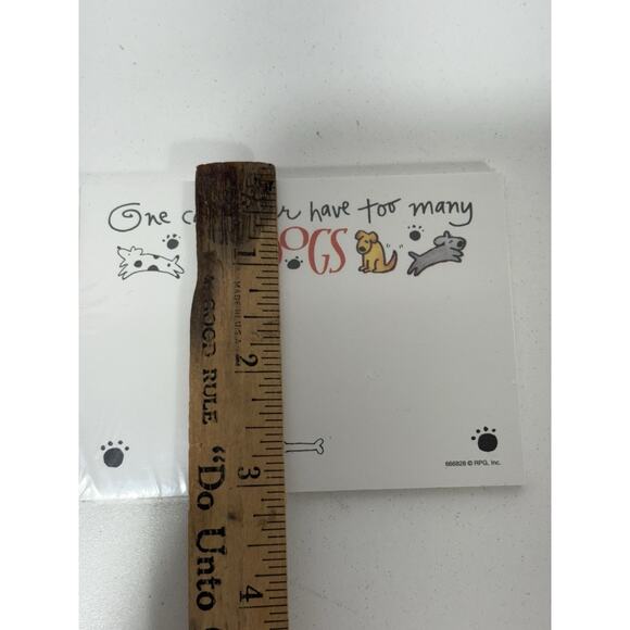 Post It Sticky Note Pad Lot of 2 Kathy Davis Dog Themed Can Never Have Too Many - Picture 3 of 6